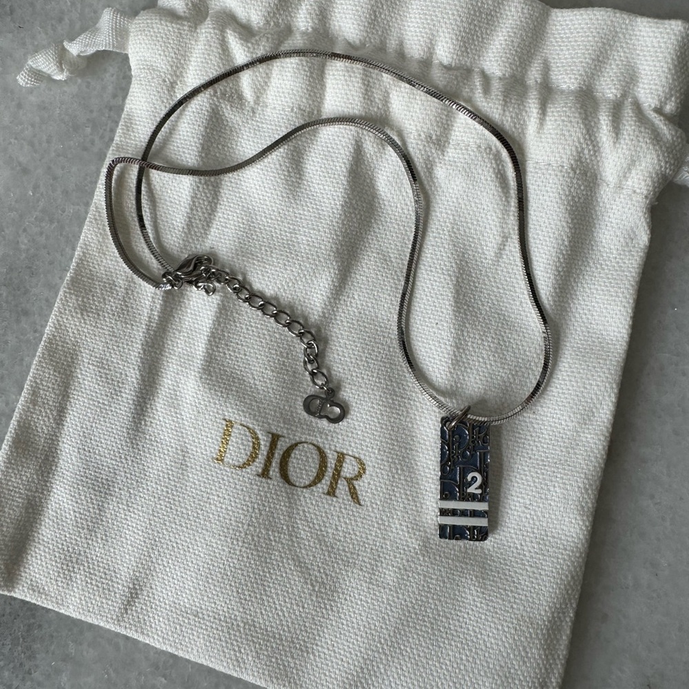 Authentic Christian Dior Trotter Necklace! Absolutely gorgeous! With Bag!